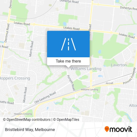 Bristlebird Way map