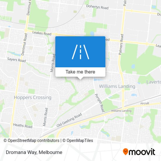 Dromana Way map