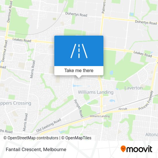 Fantail Crescent map