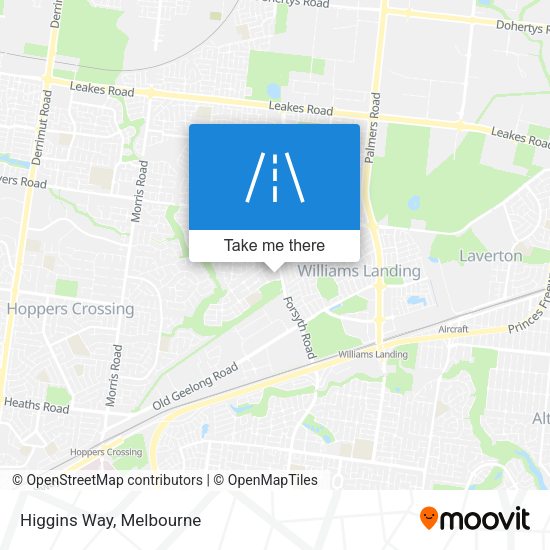 Higgins Way map