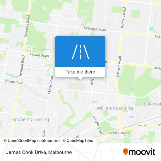 Mapa James Cook Drive