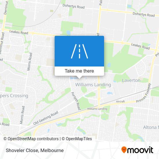 Shoveler Close map