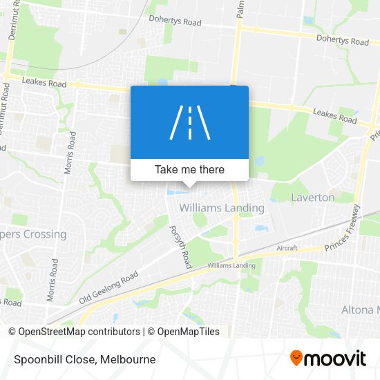 Spoonbill Close map