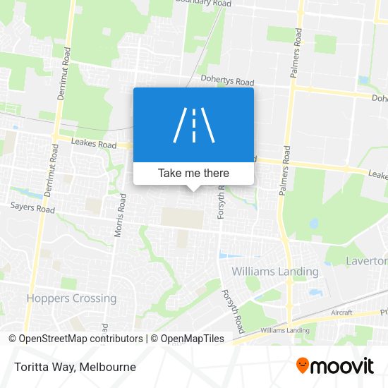 Toritta Way map
