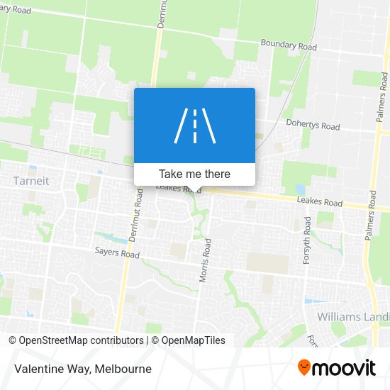 Valentine Way map