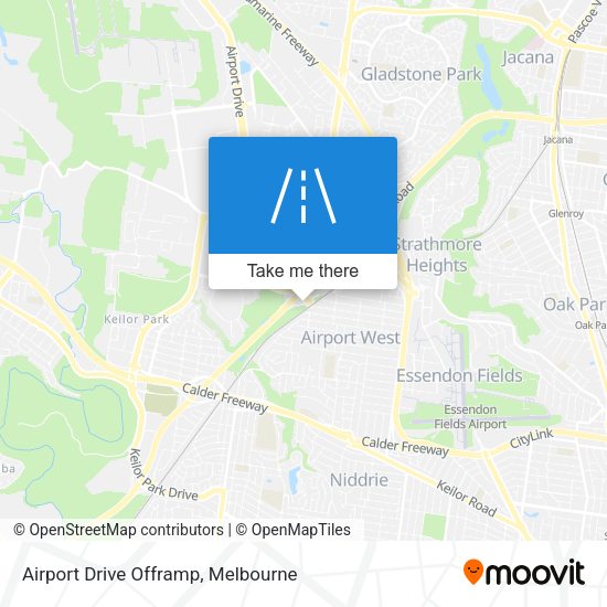 Airport Drive Offramp map