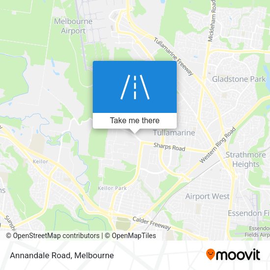 Annandale Road map