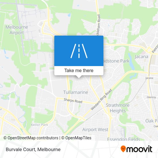 Burvale Court map