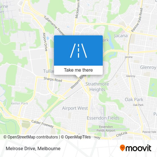 Melrose Drive map