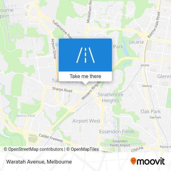 Waratah Avenue map