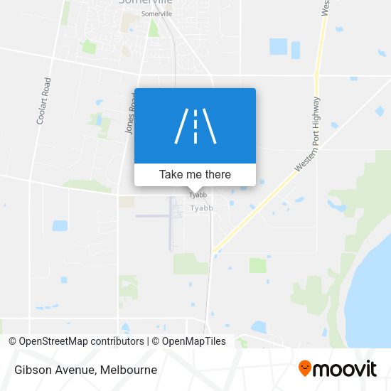 Gibson Avenue map