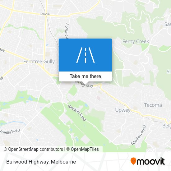 Burwood Highway map