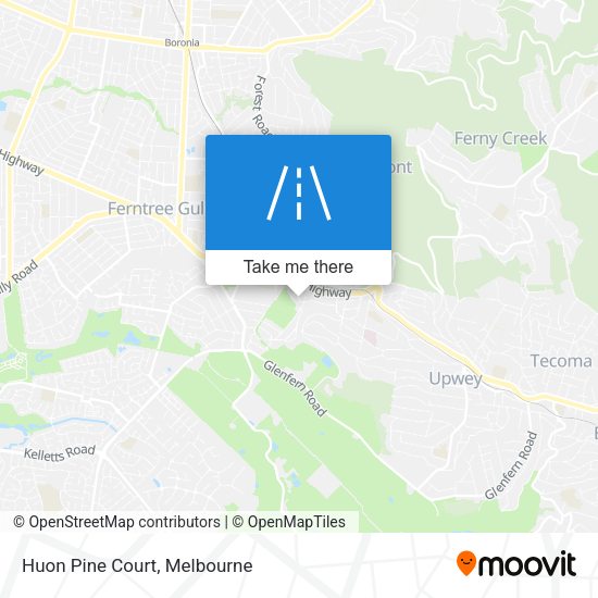 Huon Pine Court map