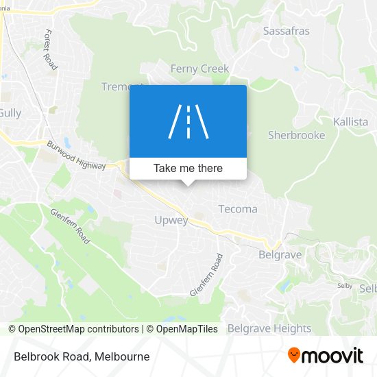 Belbrook Road map