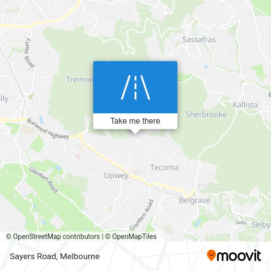 Sayers Road map