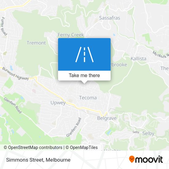 Simmons Street map