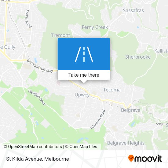St Kilda Avenue map