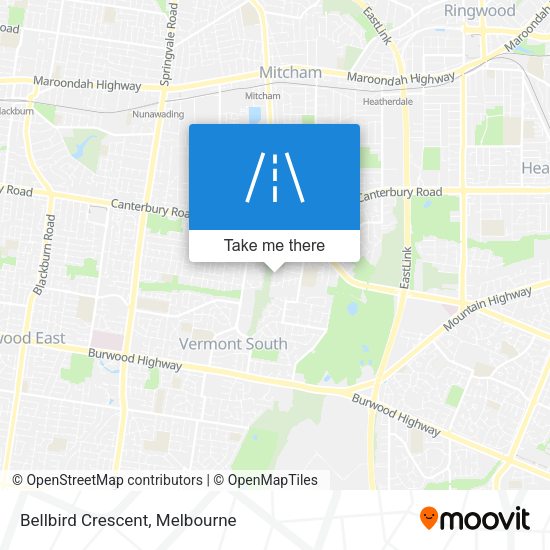 Bellbird Crescent map