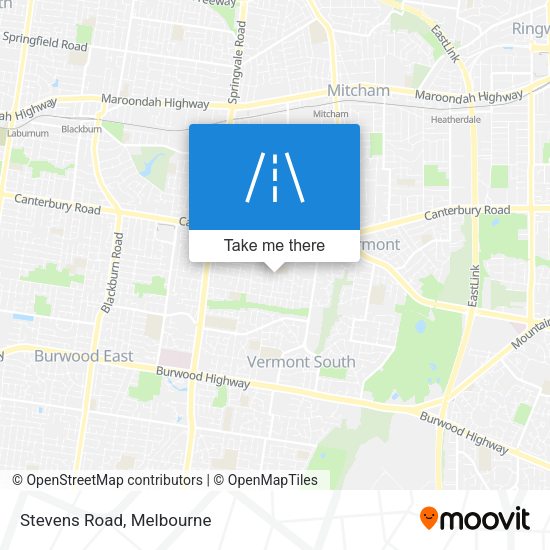 Stevens Road map