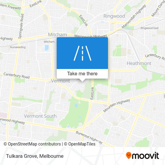Tulkara Grove map