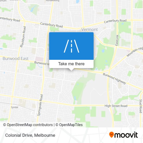 Colonial Drive map