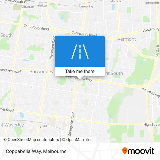 Coppabella Way map