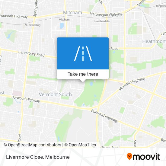Livermore Close map