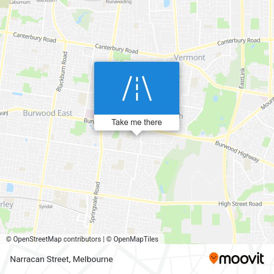Narracan Street map