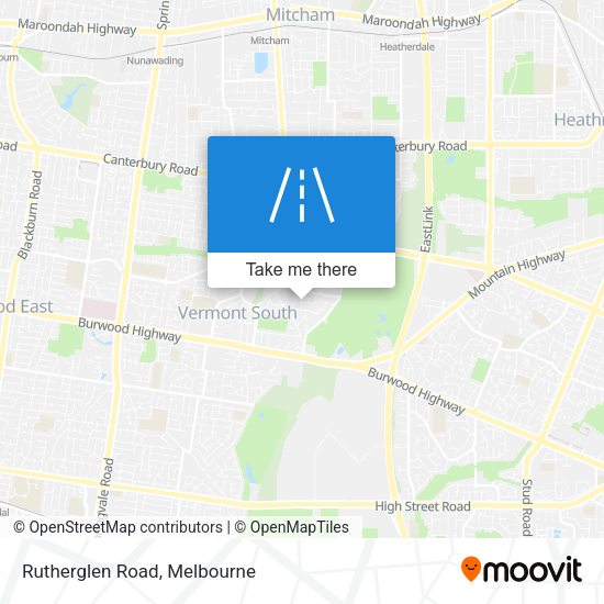 Rutherglen Road map