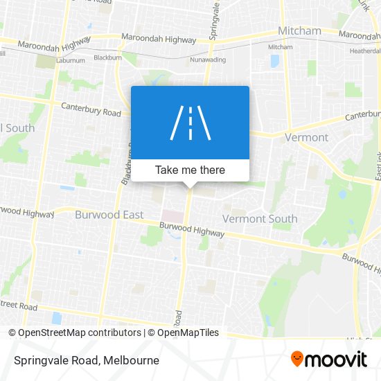 Mapa Springvale Road