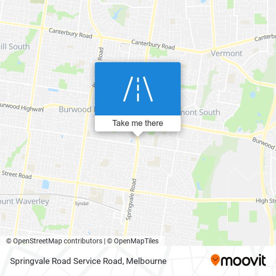 Springvale Road Service Road map