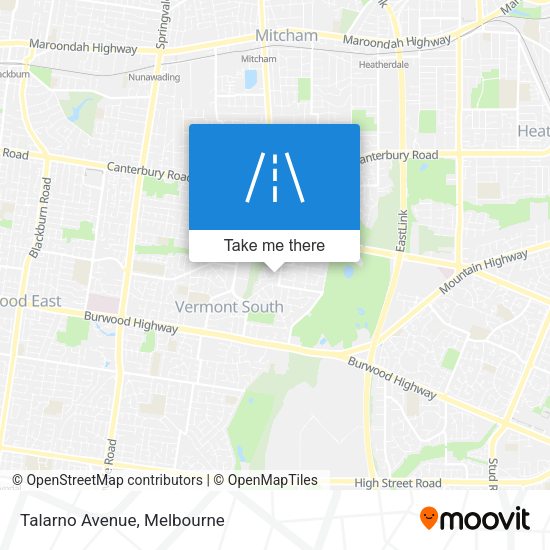 Talarno Avenue map
