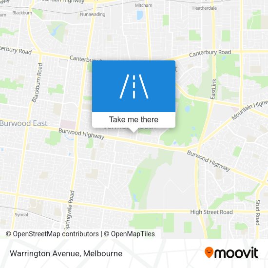 Warrington Avenue map