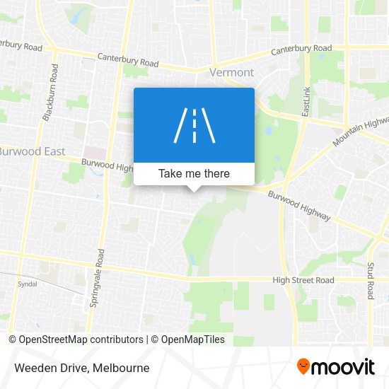 Weeden Drive map