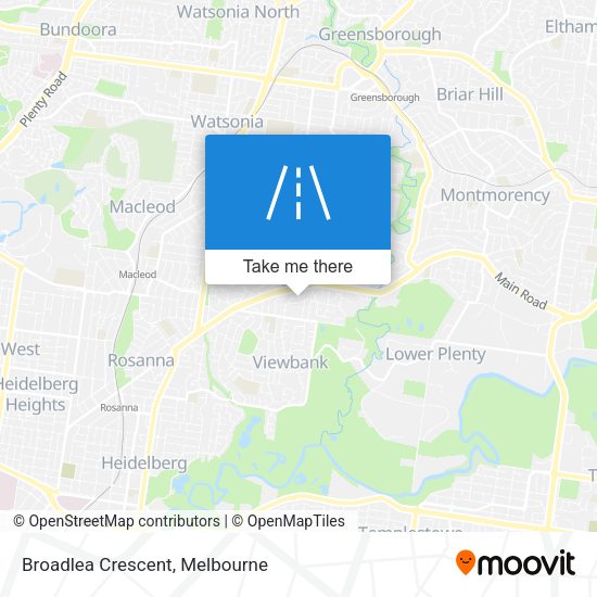 Broadlea Crescent map