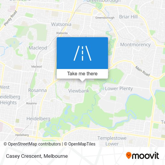 Casey Crescent map