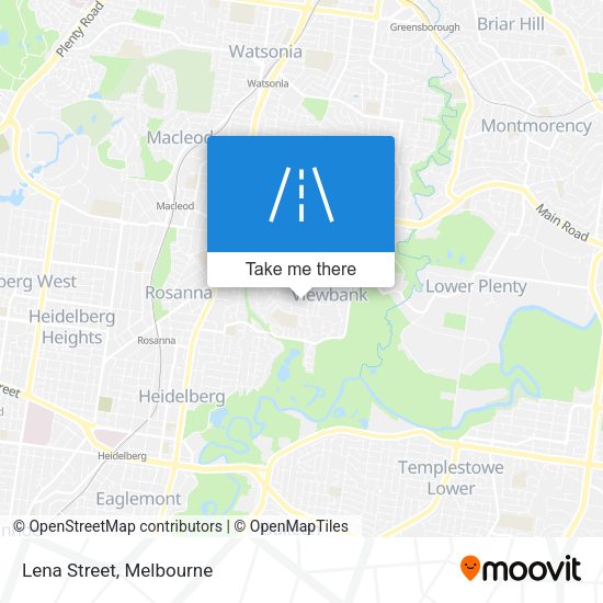 Lena Street map