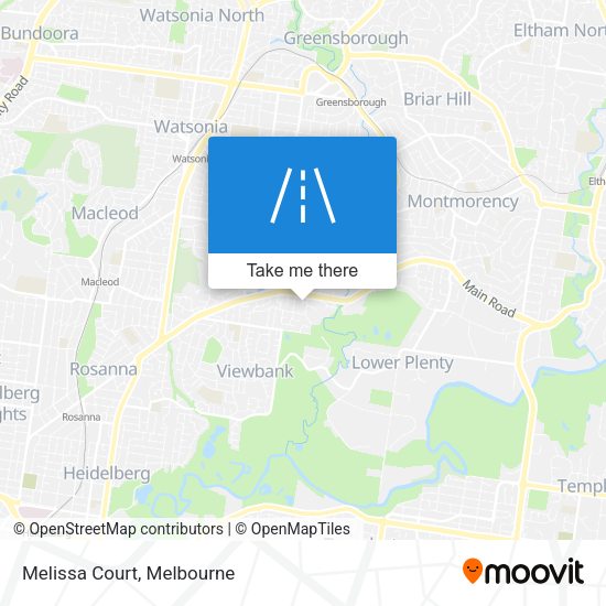 Melissa Court map