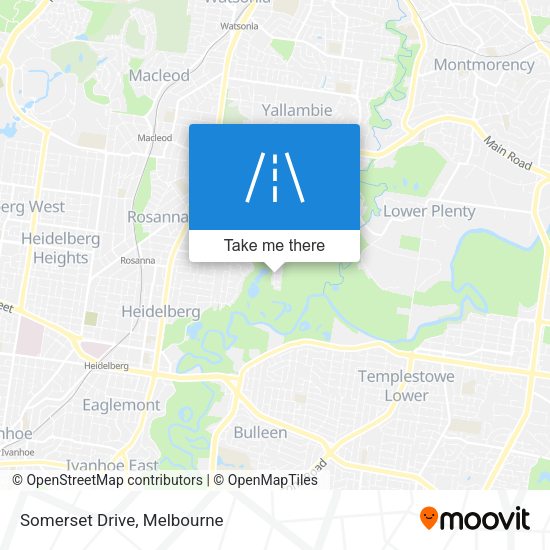 Somerset Drive map