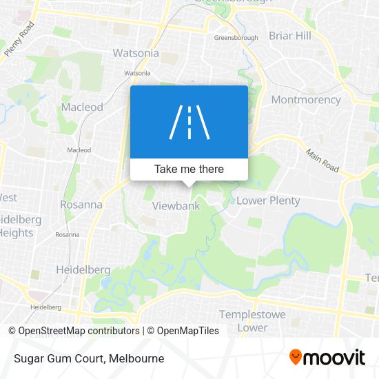 Sugar Gum Court map