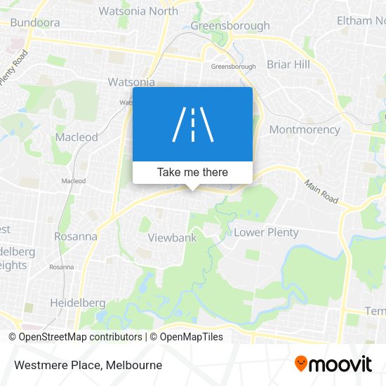 Westmere Place map