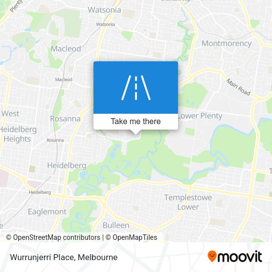 Wurrunjerri Place map