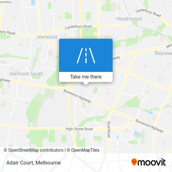 Adair Court map