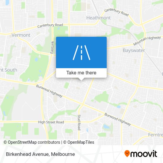 Birkenhead Avenue map