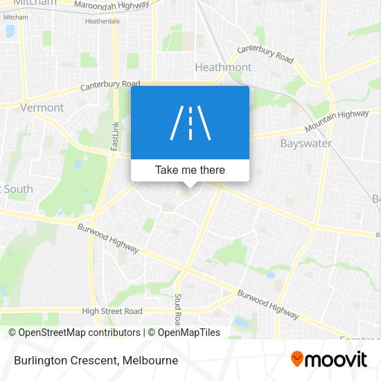 Burlington Crescent map