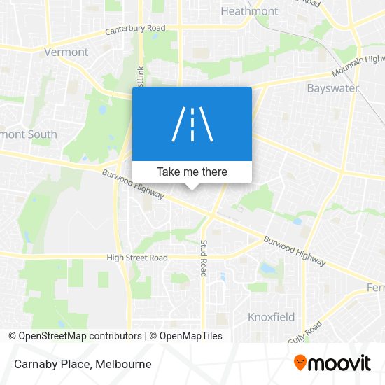 Carnaby Place map