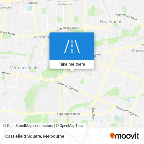 Mapa Castlefield Square