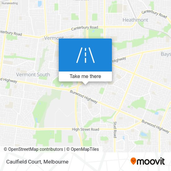 Caulfield Court map