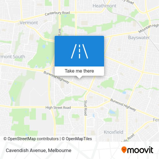Cavendish Avenue map