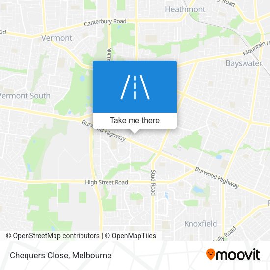 Chequers Close map